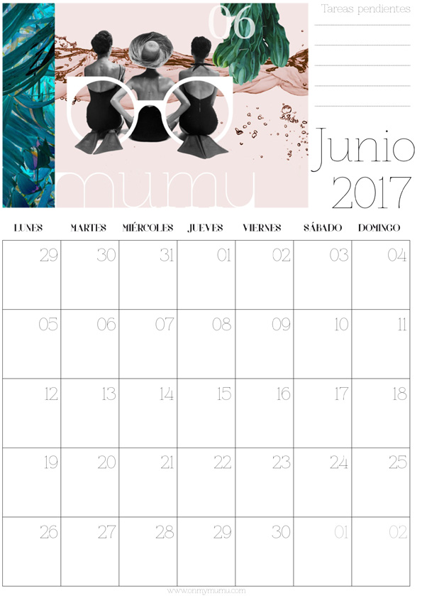calendario Junio mumu