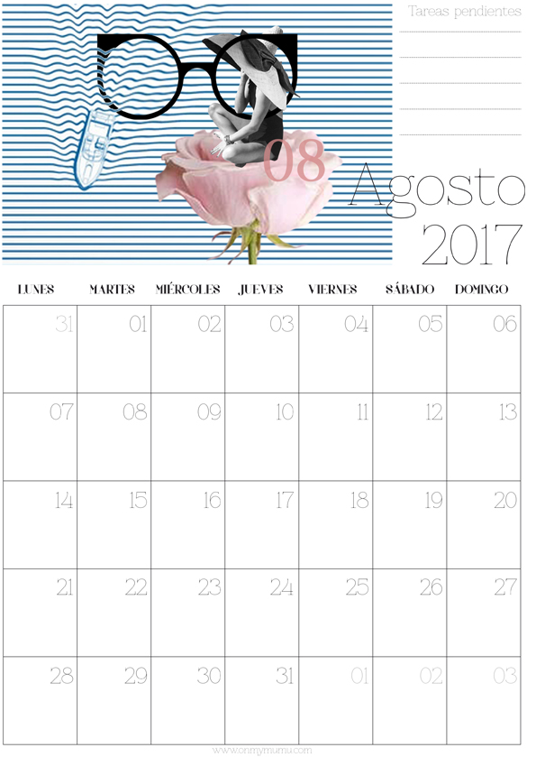 calendario Agosto mumu